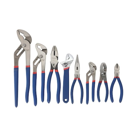 Westward Plier and Wrench Set, Dipped, 8 Pcs 793LA6