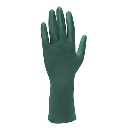 Toughworks ToughWorks Nitrile Ultra Thin Flock Lined Dark Green 8 mil Gloves 2XL- Box of 50 GL-N108GLXX