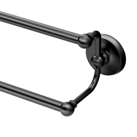 Gatco Designer II 24" Double Towel Bar, Matte Black 5375MX