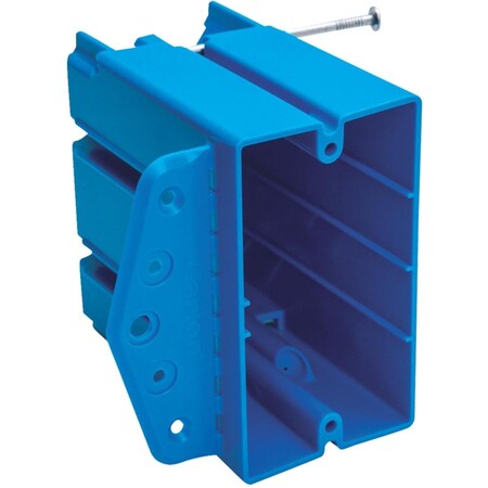 Upgrade 1-Gang PVC Molded Multi-Purpose Electrical Wall Box; Blue UP3244266