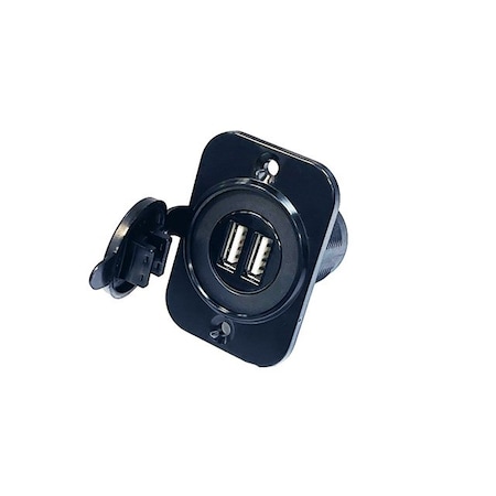 Switch Components USB-A Dual Port: 2.1A Total Shared Power A1-USB2-1-BN-PS