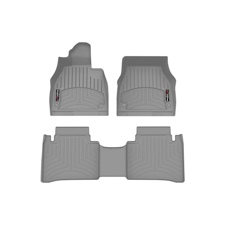 Weathertech Grey, Front and Rear Floorliners 461709-1-2