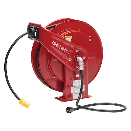 Reelcraft Reelcraft, Cord Reel, Single Outlet, 75 ft., 15AMP L 70075 123 3