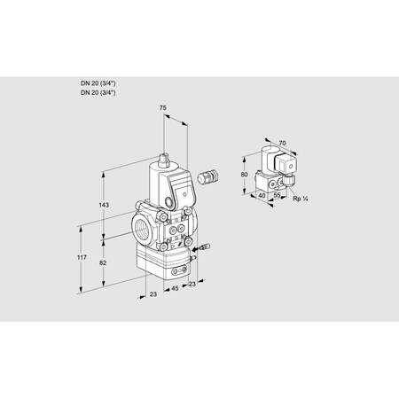 Honeywell Kromschroder VAG120R/NWAE KS88011186