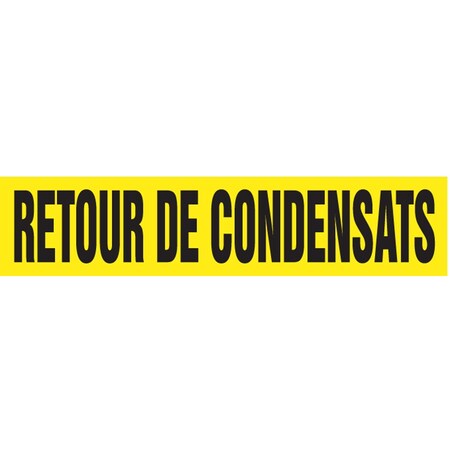 Accuform FRENCH PIPE MARKER RETOUR DE CRPK237SSH