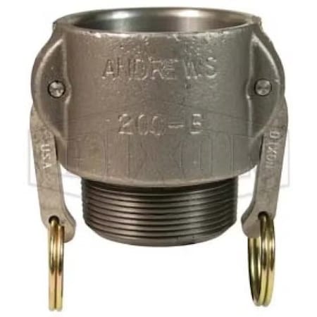 Dixon Type B Cam and Groove Coupler, 3 in Nominal, Female Coupler x MNPT End Style, Ductile Iron 300-B-MI