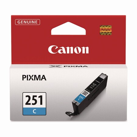 Canon Ink Cartridge, Cli-251, Cyan 6514B001