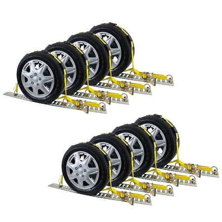 Mytee Products Over the Tire Wheel Strap w/ E-Track Fittings 2in x 10ft, 8PK RS-ETK-210x8