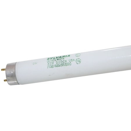 Sylvania Fluorescent Bulb, 32 W, T8 Lamp, Medium G13 Lamp Base, 2820 Lumens, 5000 K Color Temp, Super White Light 22026