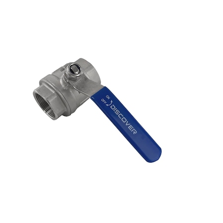 Discover 1-1/2 in. Lead Free Stainless Steel Ball Valve Full-Port 102628