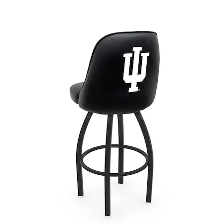 Holland Bar Stool Co Logo Grizzly Indiana 36 in. Swivel Bar Stool with Black Wrinkle Finish L048