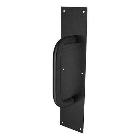 Rockwood Door Pull Plate, Black, 16" H, 4" W 86667