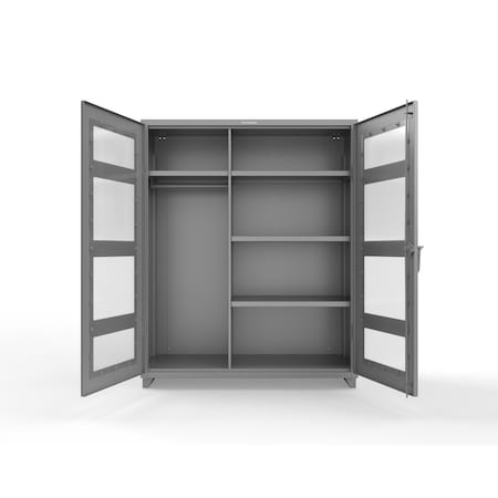 Strong Hold Extra Heavy Duty Clear View Uniform Cabinet 56-LD-W-244-L