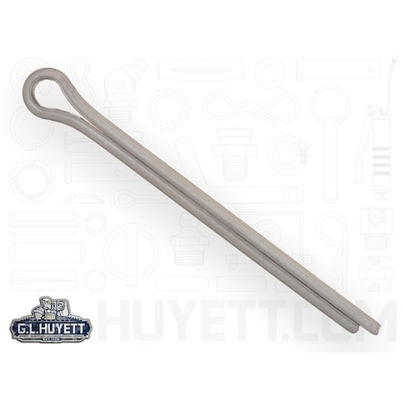 Huyett Cotter Pin, 300-304 Stainless Steel, 8 mm Dia x 100 mm Effective Length CPMS-080-100