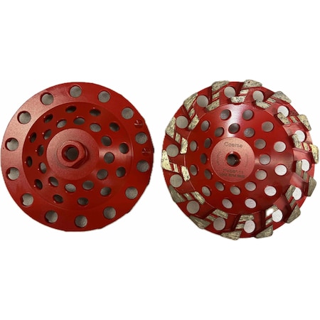 Vantage Product Triagle Segmented Cup Wheel, Concrete Cutting, 5'', Fine ZSEG714A1HT18