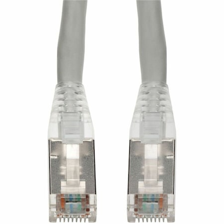 Add-On 5FT GRAY CAT 6A SHIELDED PVC ETHERNET CABLE SNAGLESS EASY CLEAR BOOT RJ-45 M/M ADD-5FCAT6AS-GY