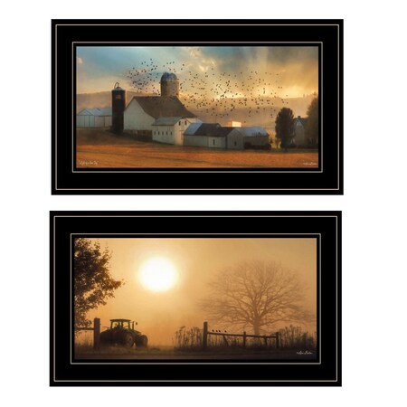 Set Of Two Light of a New Day 3 Black Framed Print Wall Art, 2PK