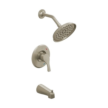 Cfg Tub and Shower Faucet, Nickel, 1.75 gpm T58913EPBN
