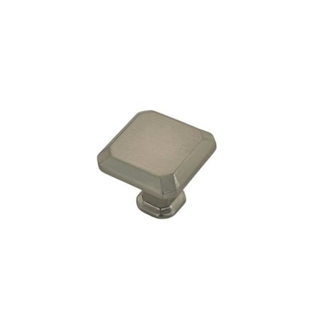 Pride Industrial 1in Square Cabinet Knob Satin Nickel Finish K92230SN