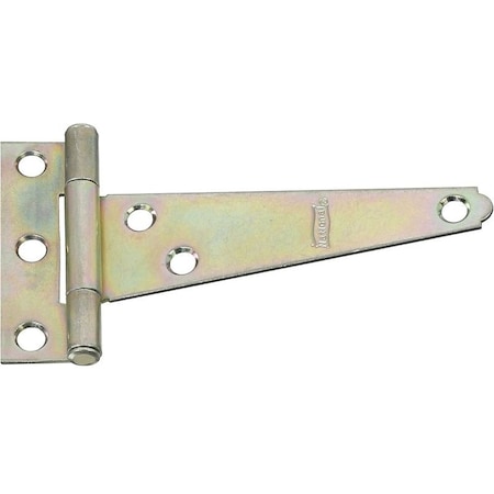 National Hardware T-Hinge, 2.44 in W Frame Leaf, 3/4 in H Frame Leaf, Steel, Zinc, Tight Pin, 18 lb N128-579