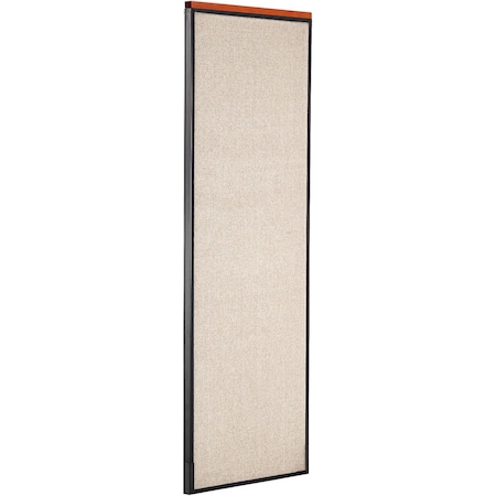 Global Industrial Interion Deluxe Office Partition Panel, 24-1/4"W x 97-1/2"H, Tan 695787DTN
