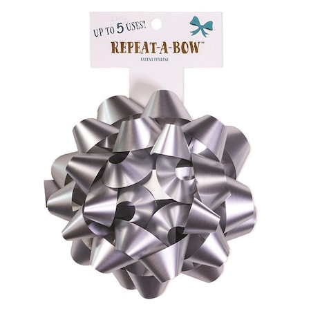 Hennessy Gift Wrap Repeat-A-Bow Silver Gift Bows HGW004
