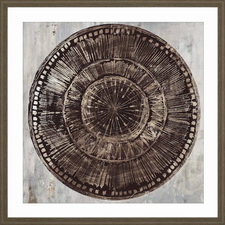 Homeroots Zulu Gold I Brown Framed Print Wall Art 525214