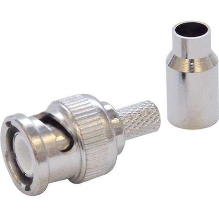 Dolphin Components Cable Coupler, BNC/Male, RG59 Coax, PK10 DC-MC88-2