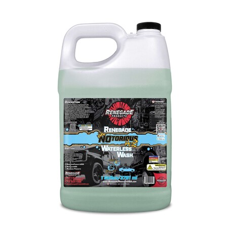 Renegade Products Usa NOtorious H2O Waterless Wash 1 Gallon LFGRPMRNWW1GAL