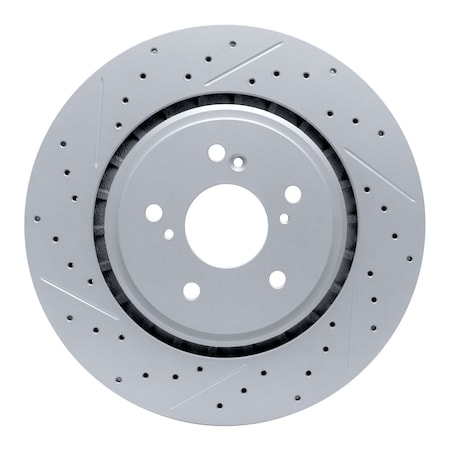 Dynamic Friction Co DFC Geoperformance Rotor - Drilled and Slotted 830-58026L