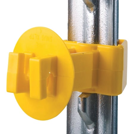 Dare Products Snug Snap-On Yellow Polyethylene Electric Fence Insulator, 25PK SNUG-XLSTP-25
