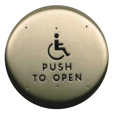 Lcn Actuator, Wall Mount, Logo, Text, Wireless, Surface, 6in Round 8310-3852TWS