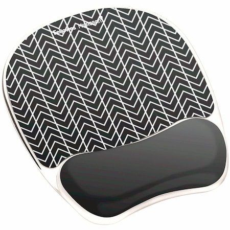 Fellowes Photo Gel Mouse Pad, Black/White 9549901