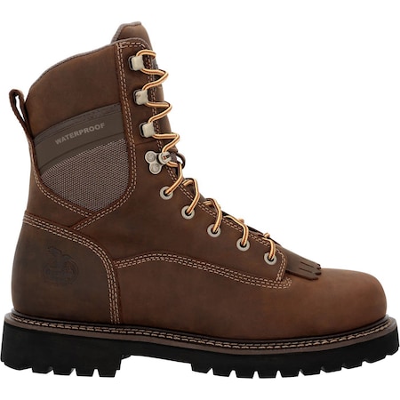 Georgia Boot Core 37 9" Low Heel Waterproof Logger Work Boot, Brown, Size 7 GB00719