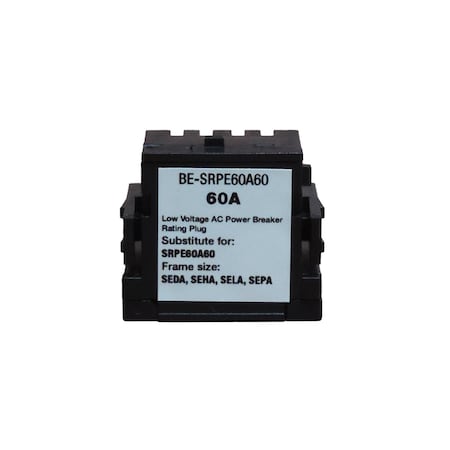 Brah Electric , replacement Spectra rating plugs rated for 60A, 60A sensor - SEDA, SEHA, SELA, SEPA BE-SRPE60A60