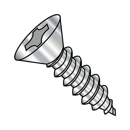 10-12X1 Phil Flat Ft Sts Ty A 410 Stainless Steel, 3000Pk