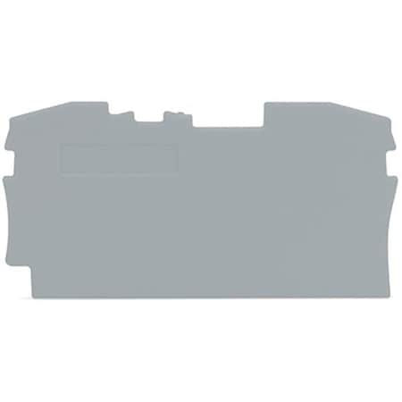 Wago Terminal Block, 2.23" L, 1.19" W, Gray 2006-1291