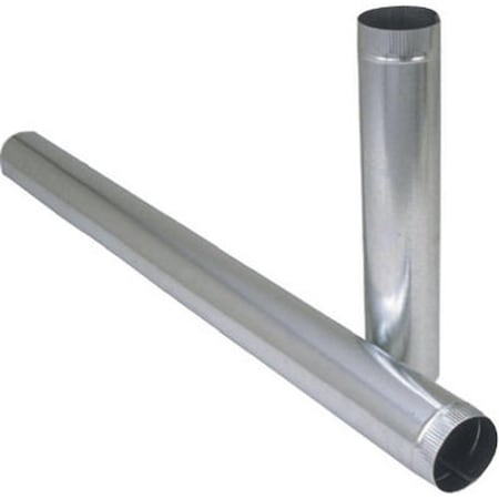 Imperial Mfg GV1254 6 x 24 in. 28 GA Galvanized Furnace Pipe, 10PK 134145