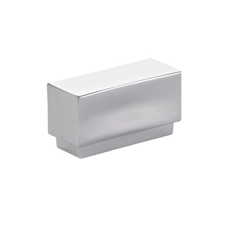 Patioplus 1 in. Center to Center Cinder Cabinet Knob, Bright Chrome - 1.625 in. PA1626217