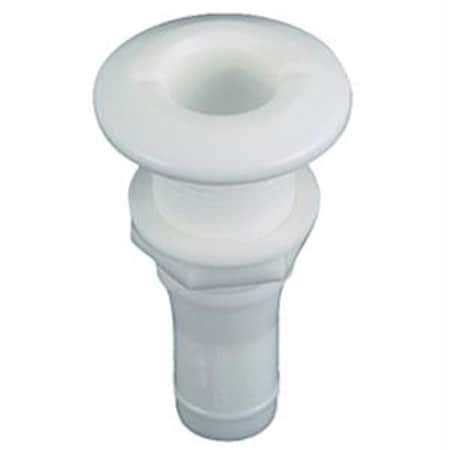 Perko 1-1/8 Inch Thru-Hull Fitting for Hose Plastic 0328DP6A