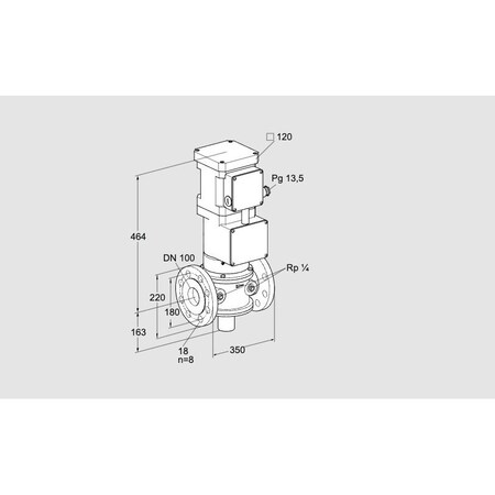 Honeywell Kromschroder VLV, MTR, GAS, VK 100F40MHG93DS KS85317154