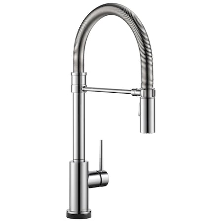 Delta Trinsic Touch2O Technology Kitchen Faucet With Touchless Technology In Chrome 9659TL-DST