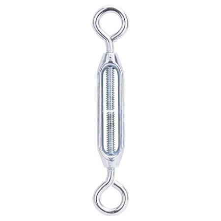 Prosource Turnbuckle, 3/16 in Thread, Eye, Eye, 5-1/2 in L Take-Up, Aluminum LR327