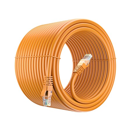 Maximm 250ft Cat6 Pure Copper UTP Ethernet Cable, Orange CAT6-250FTOrange