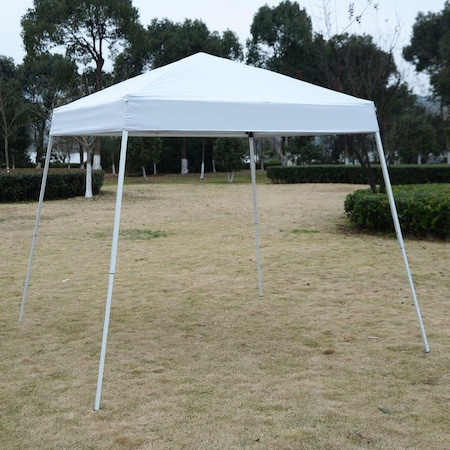 Grilltown 8 x 8 ft. Outdoor EZ Pop Up Tent Gazebo with Carry Bag - White GR3116111