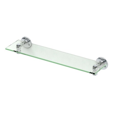 Gatco Cafe Glass Vanity Shelf, Chrome 4416