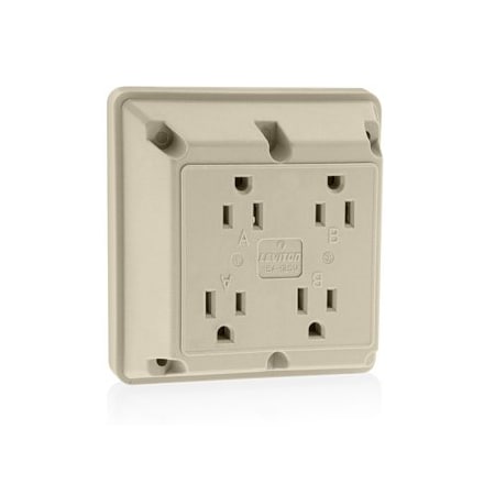 Leviton Four-In-One Receptacles 15 Amp, 125 Volt 1254-I