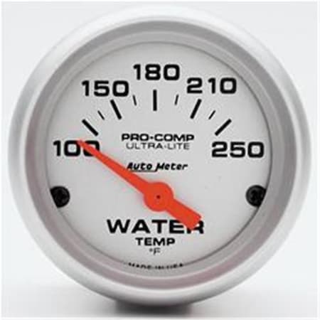 Auto Meter 4337 2.06 In. Mini Ultra Water Temperature 100250 Degrees F A48-4337