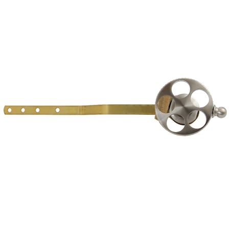 Kingston Brass Front Mount Toilet Tank Lever with Knurled Handle, Brushed Nickel KTRKX8