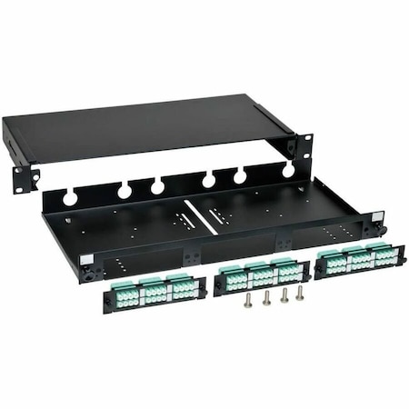 Eaton Tripp Lite Series 36-Port Fiber Patch Panel Enclosure, 1U Rack-Mount LC/LC N492-036-LCLC-E